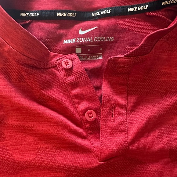 Large Nike TW Sunday Red Camo Blade Golf Polo. - Picture 2 of 3